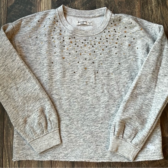 Rhinestone sweatshirt (13/14)
Heather oatmeal/grey - Picture 4 of 10